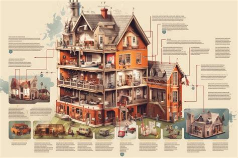 Infografía Detallada Del Edificio De La Casa Detalles Completos