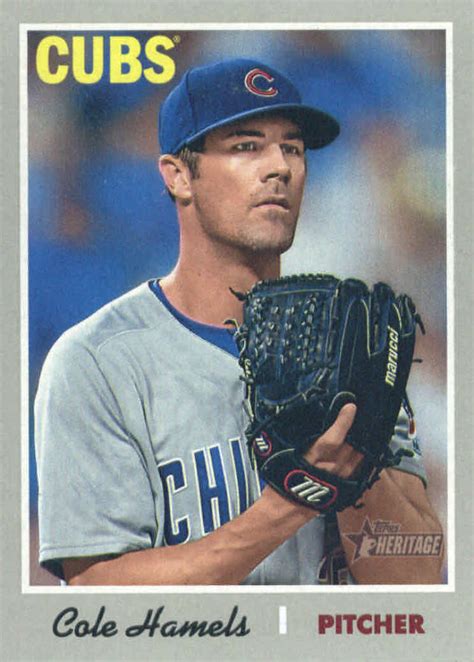 2019 Topps Heritage 258 Cole Hamels Cubs NM MT EBay