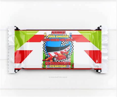 Race Cars Rice Krispies Treats Printable Snack Treat Etsy In 2022 Race Car Party Party Kit