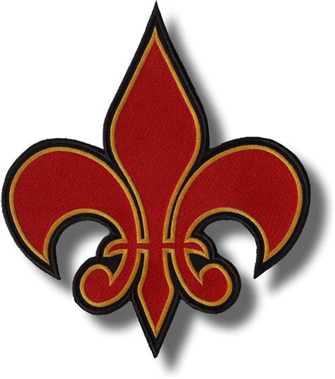 Fleur De Lis Embroidered Patch 12 X 4 Cm Amazonit Casa E Cucina