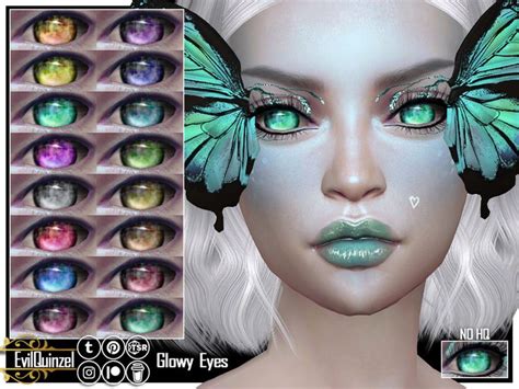 Evilquinzel S Glowy Eyes In Sims Cc Eyes Makeup Cc Sims