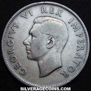 George Vi South African Silver Two And A Half Shillings