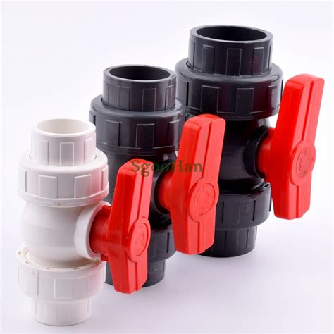 Id 20~110mm Big Size Pvc Pipe Ball Valve Connector Irrigation System Watering Globe Valve