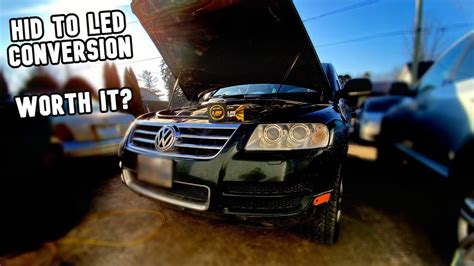 Upgrading To Auxito LED Head Light Bulbs In My T1 7L Touareg YouTube