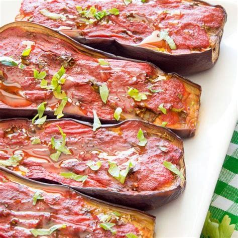 Meaty Eggplants Roasted In The Oven In Simple Herb And Tomato Sauce Make