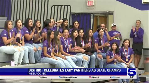 Weslaco ISD celebrates Lady Panthers' state championship