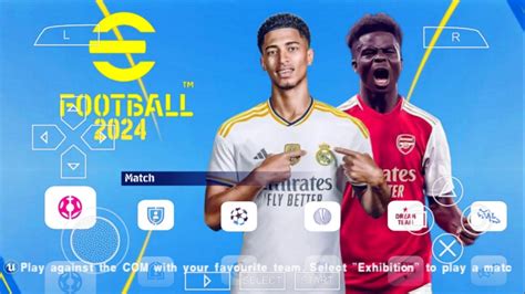 EFOOTBALL PES 2024 PPSSPP CAMERA PS5 ANDROID OFFLINE NEW KITS 2023 24