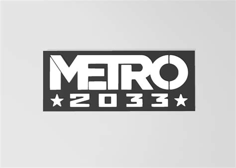 STL file METRO 2033 LOGO 🚇・3D print model to download・Cults