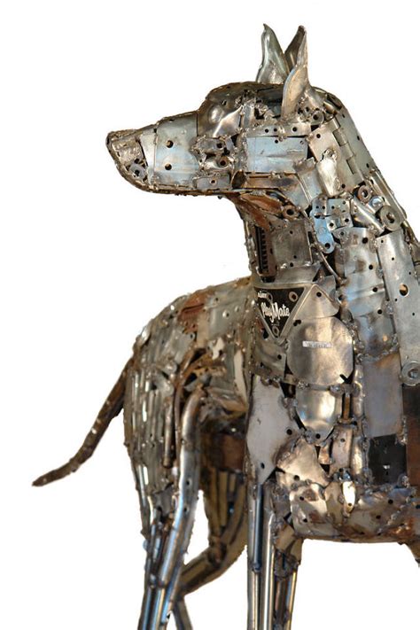 Welded Sculptures Of Recycled Materials