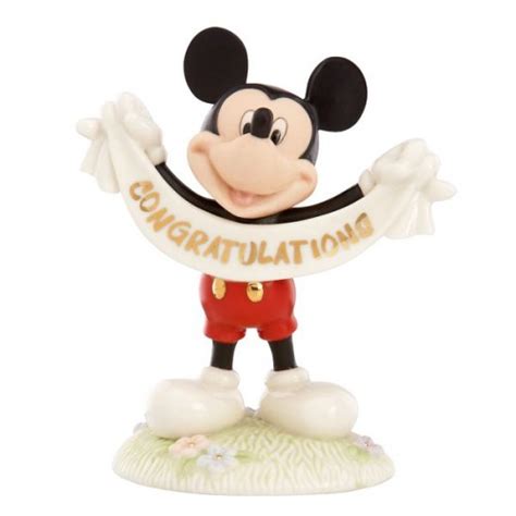 Lenoxdisney Mickeys Congratulations Figurine