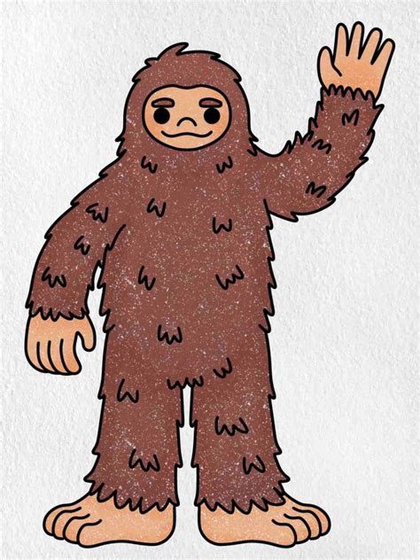 How To Draw Bigfoot Helloartsy