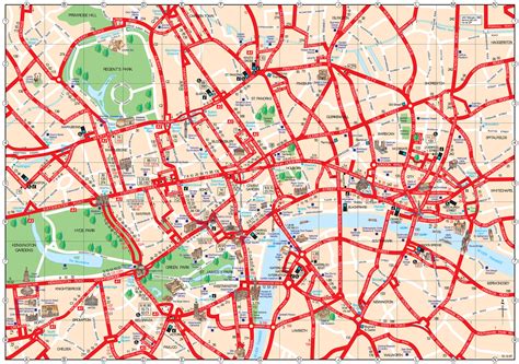 Printable Map London Attractions
