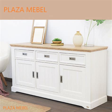 Jual Buffet Pendek Xerdan Sideboard Melody White Credenza Putih Tv