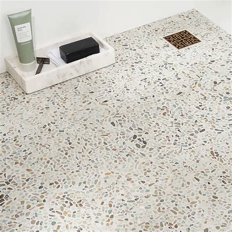 Shop Nature Micro Sumatra Blend Multicolor Pebble Honed Mosaic Tile