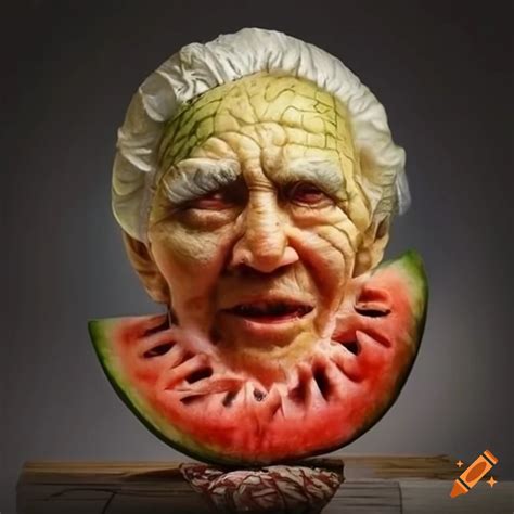 Realistic Watermelon Carvings Of Famous People