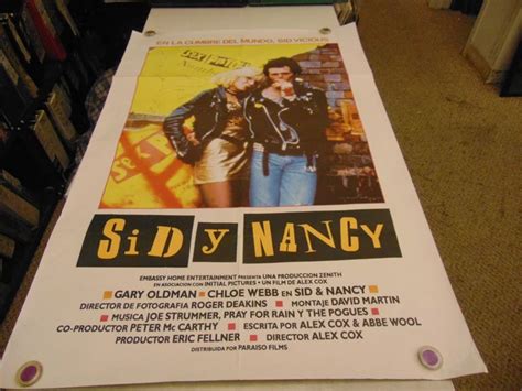 SID AND NANCY AFFICHE Espagnole Originale Gary Oldman Chloe Webb Sex Pistols N234 EUR 140 03