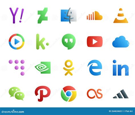 20 Social Media Icon Pack Inklusive Coderwall Video Medien Youtube