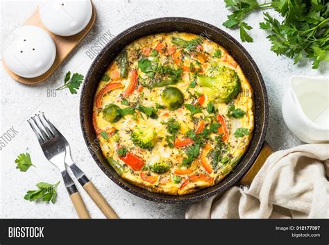 Frittata Fresh Image And Photo Free Trial Bigstock