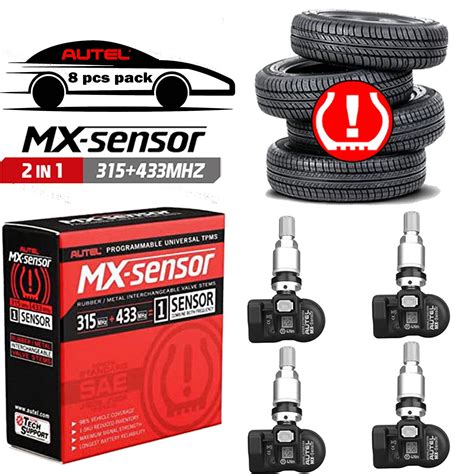 Autel MaxiTPMS MX Sensor 4pcs Universal Tire Sensor With OBD2 Scanner