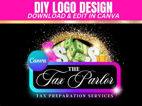 Tax Preparer Logo Diy Logo Boutique Logo Hair Logo Luxury Logo