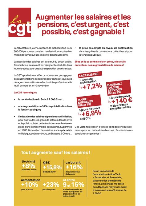 Tract Augmenter Les Salaires Et Les Pensions C Est Urgent Et C Est