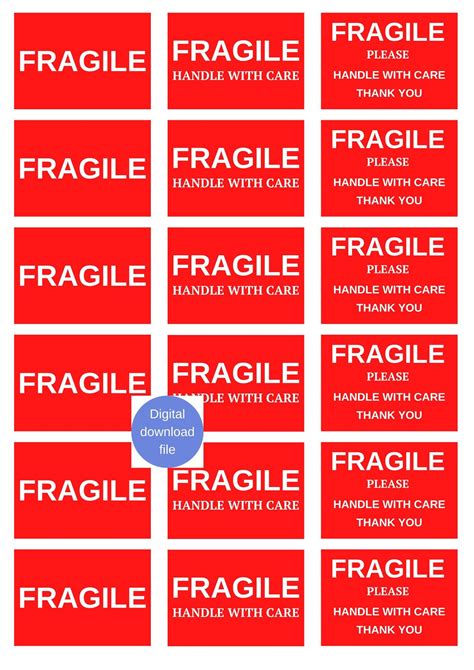 Fragile Label Printable