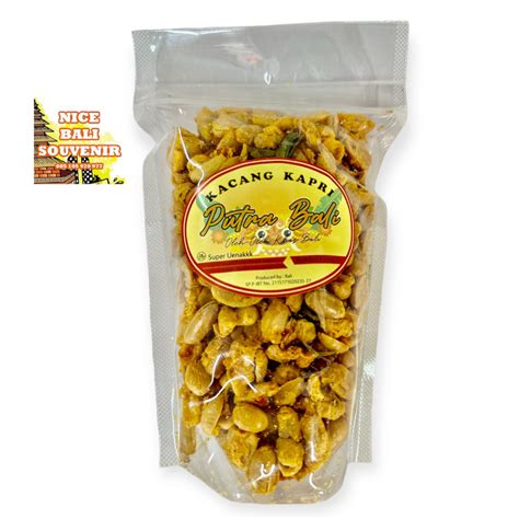 Jual Kacang Kapri PUTRA BALI Kemasan Kecil Oleh Oleh Khas Bali Bumbu