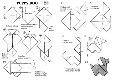 Origami Dog | Free Origami Instructions | Origami Resource Center Origami Resource Center