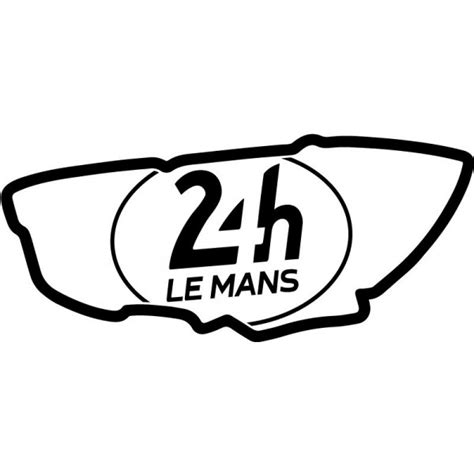 French Race 24 Heures Du Mans And Track Logo Decal Passion Stickers