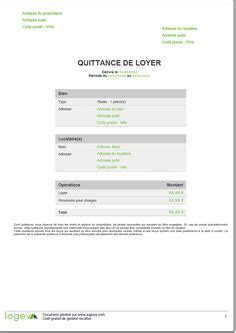 Comment Faire Une Quittance De Loyer Gratuit Faireun