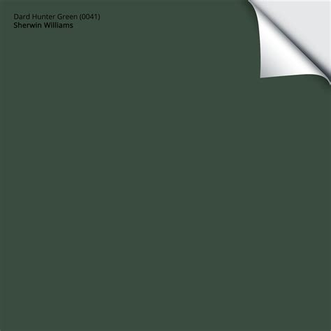 Dard Hunter Green Paint Sample by Sherwin-Williams (0041) | Peel ...