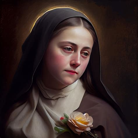 Premium AI Image St Therese Of Lisieux Art Painting Illustration