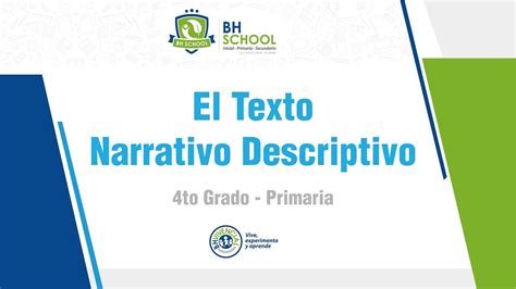 El Texto Narrativo Descriptivo 4to Grado De Primaria Youtube