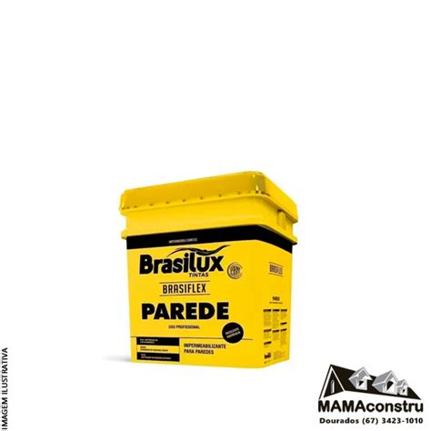 Brasiflex Paredes Brasilux 3 6 KG MAMAconstru Materiais De