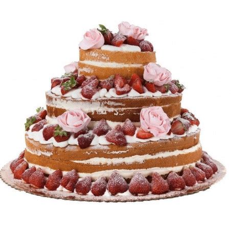 Tort Weselny Naked Cake