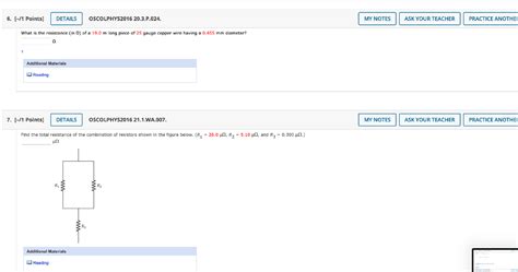 Solved 6 1 Points Details Oscolphys2016 20 3 P 024 My