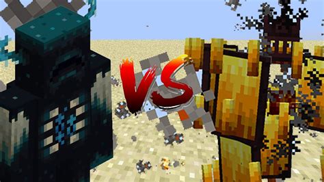 Warden Vs Mutant Blaze In Minecraft Mob Battle Youtube