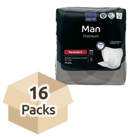 Abena Incontinence Abena Man Formula 0 Case 16 Packs Of 15