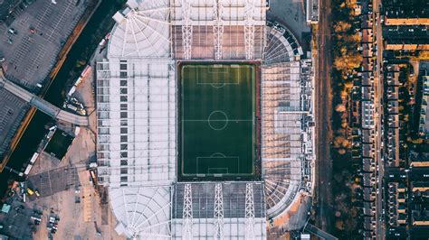 Wallpaper stadium, football field, aerial view, football hd, picture, image