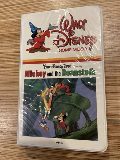 FUN FANCY FREE Mickey And The Beanstalk VHS 1982 Disney Clamshell Very