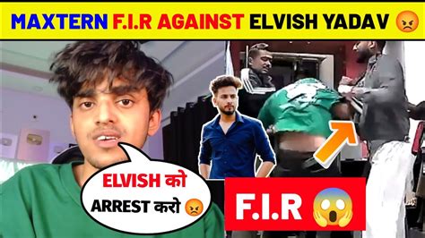 Shocking Maxtern Fir Against Elvish Yadav After Fight Elvish