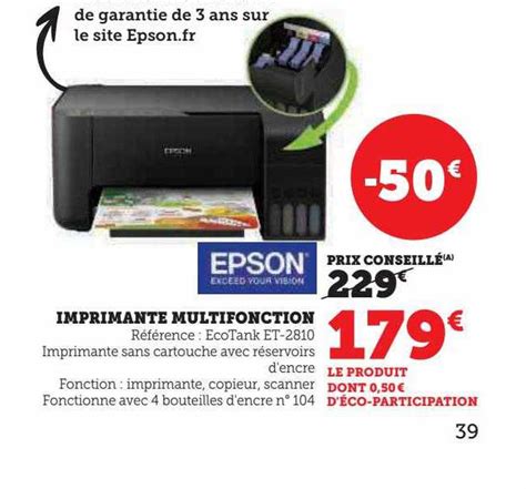 Promo Imprimante Multifonction Epson Chez Hyper U Icatalogue Fr