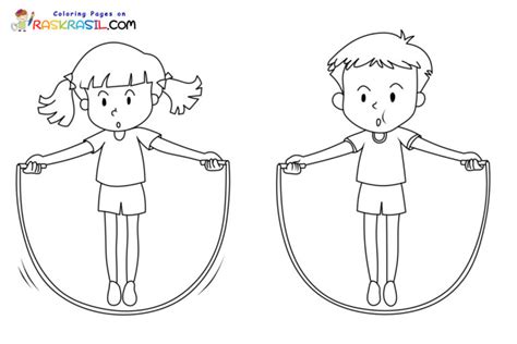 Jump Rope Coloring Pages