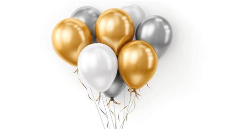 Premium Photo | Balloons party celebration isolated on white