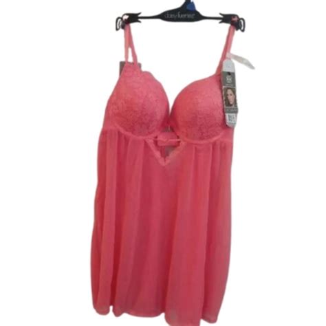 Daisy Fuentes Intimates Sleepwear Daisy Fuentes Flirty Babydoll Set 2 Piece Lingerie