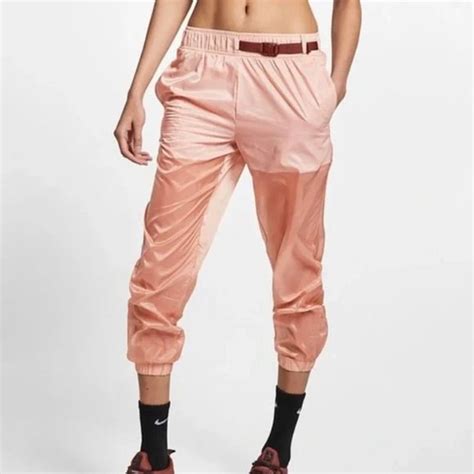 Nike Pants And Jumpsuits Blush Pink Womens Nike Sportswear Tech Trackpantsjoggers Poshmark