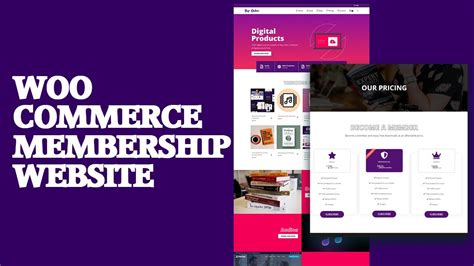 How To Create A Membership And Subscription E Commerce Website With