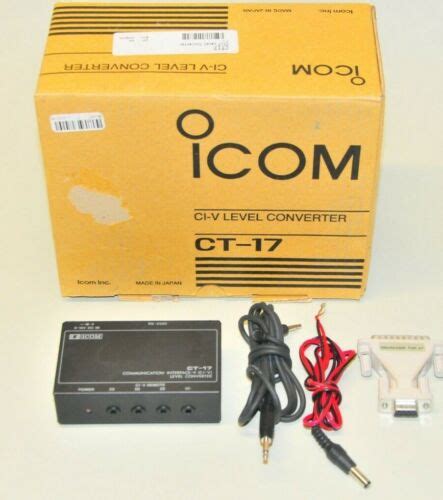 Icom CT 17 CI V Level Converter In Original Box With Cables EBay