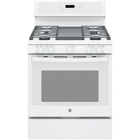 Shop Ge Profile 5 Burner Freestanding Convection Gas Range White