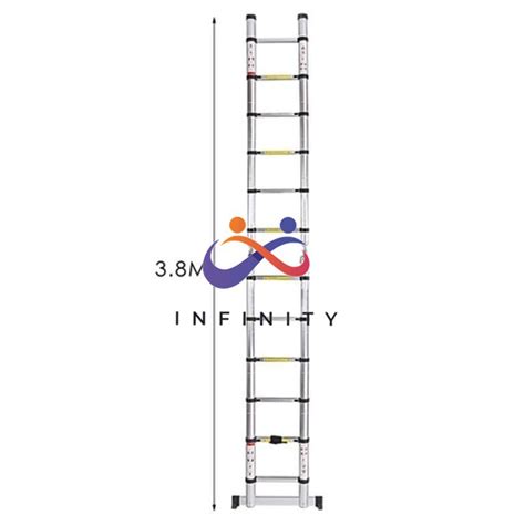 Jual Tangga Lipat Aluminium Teleskopik 3 8 Double Telescopic 3 8M